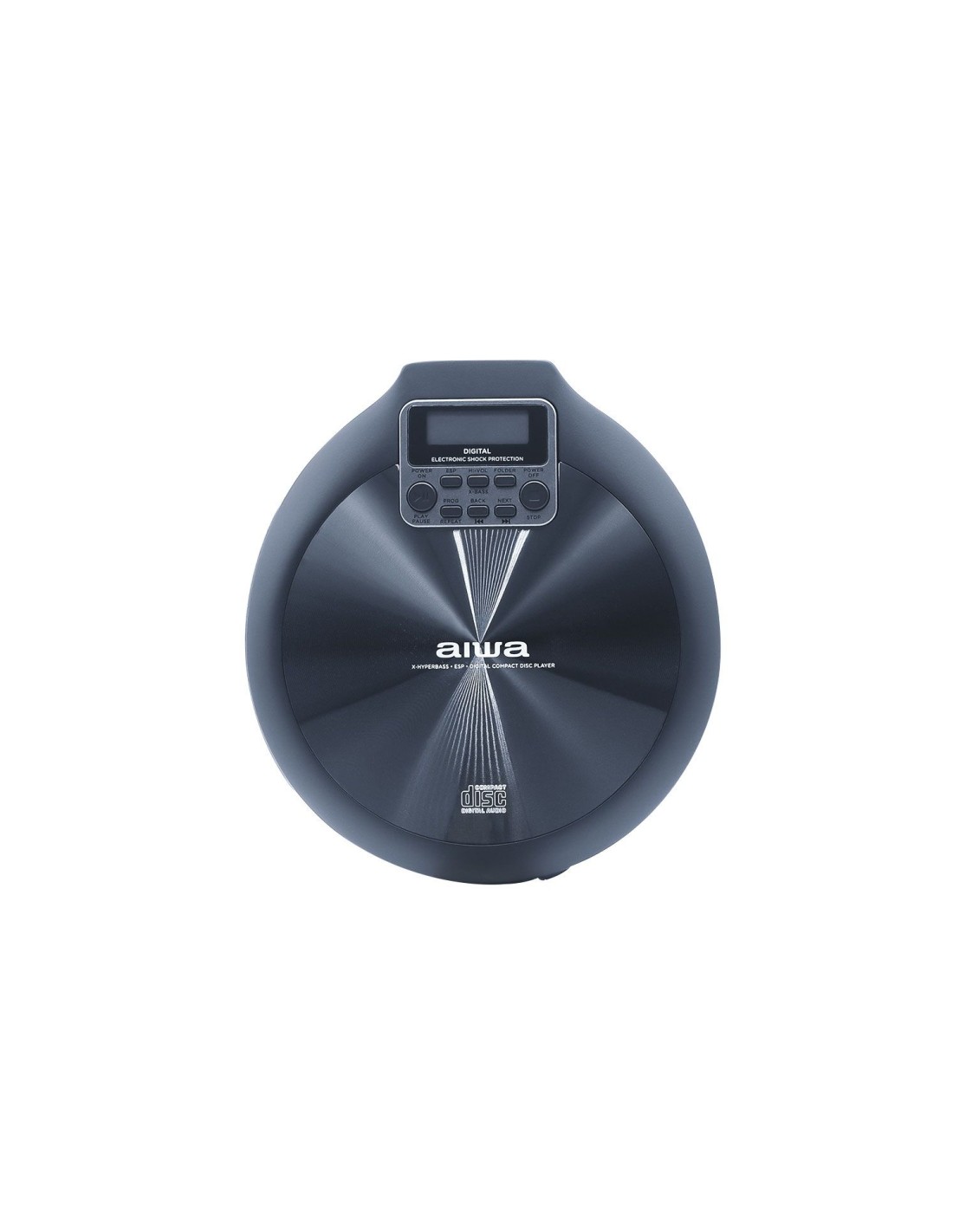 Aiwa PCD-810BK Reproductor de CD portátil Negro