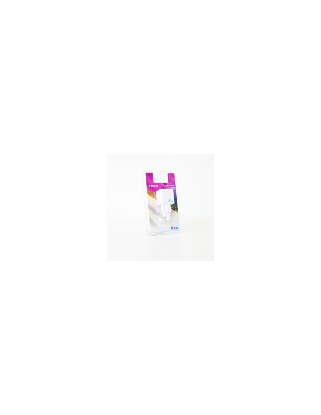 TooQ Cargador de Pared USB-C PD20W, Blanco