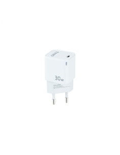 TooQ Cargador de Pared GAN USB-C/PD 30W, Blanco