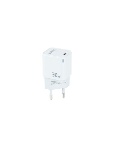 TooQ Cargador de Pared GAN USB-C/PD 30W, Blanco