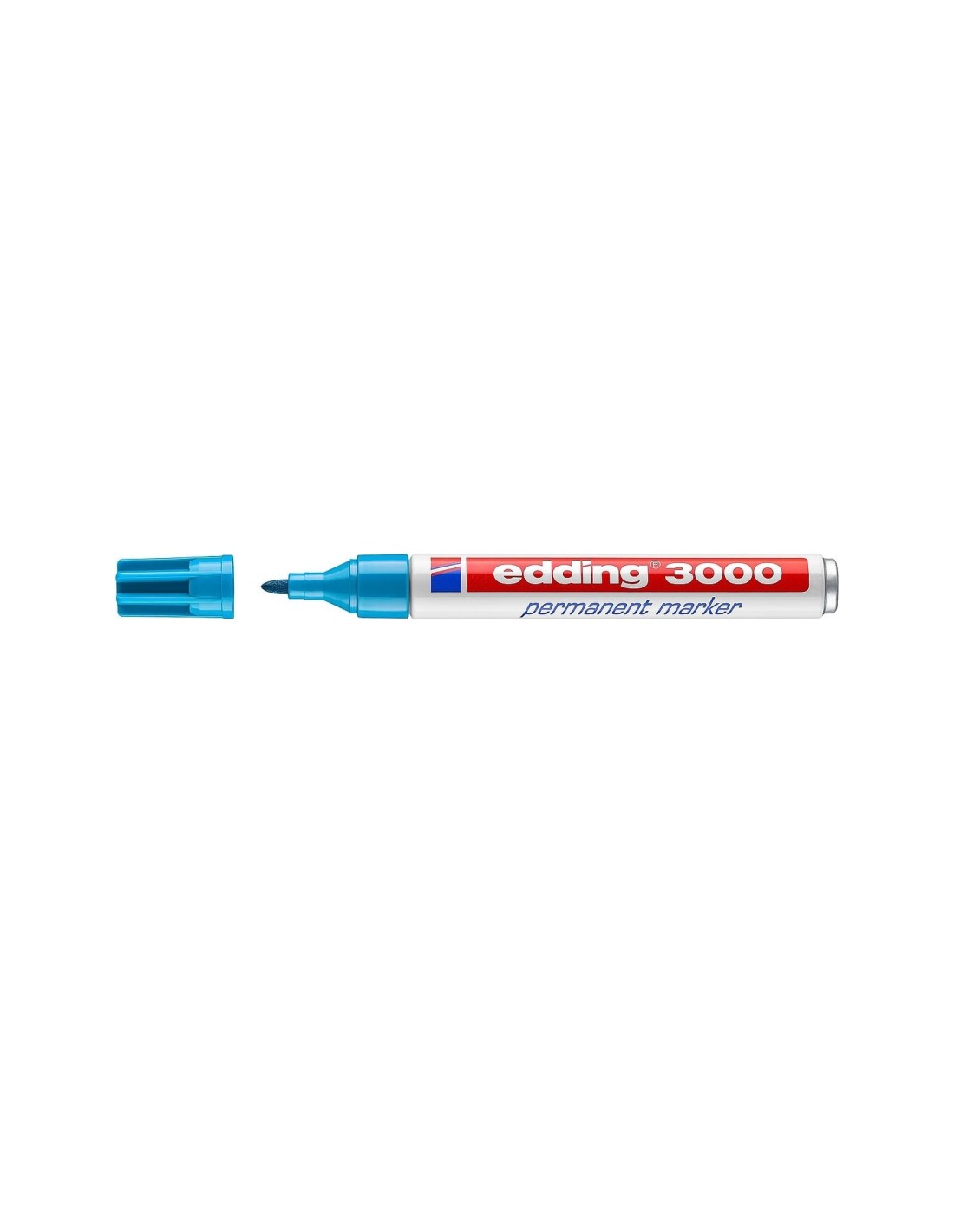 Edding 3000 marcador permanente Punta redonda Azul claro 10 pieza(s)