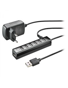 NGS IHUB7 TINY USB 2.0 480 Mbit/s Negro