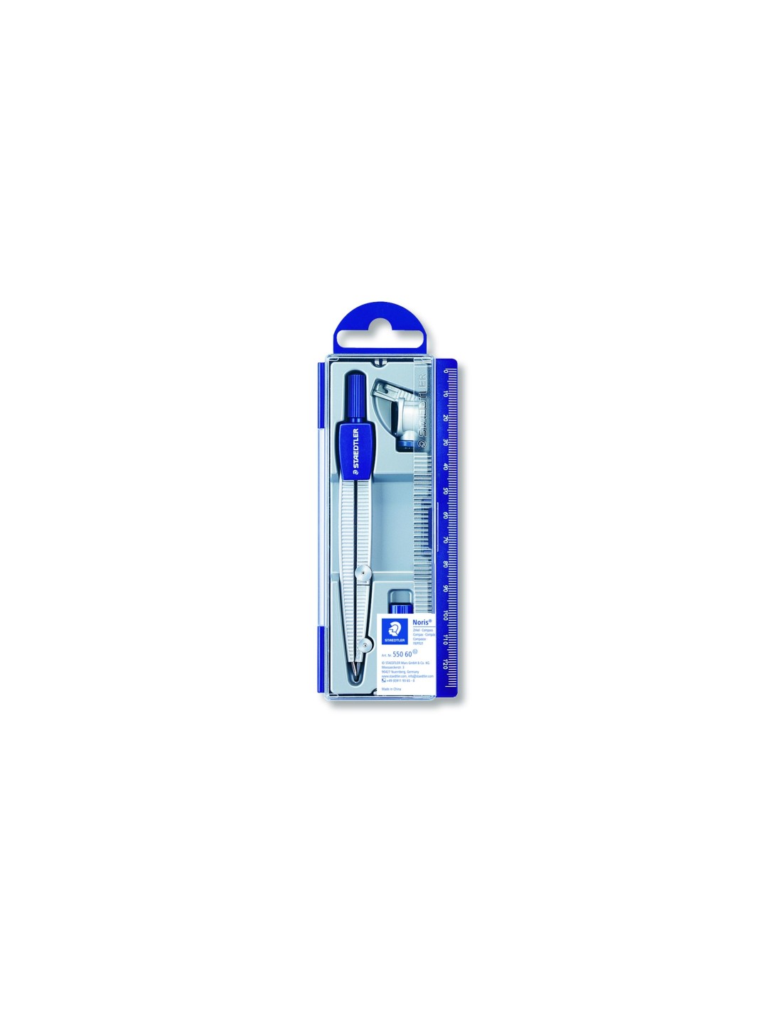 Staedtler 550 60 compás Azul, Plata 1 pieza(s)