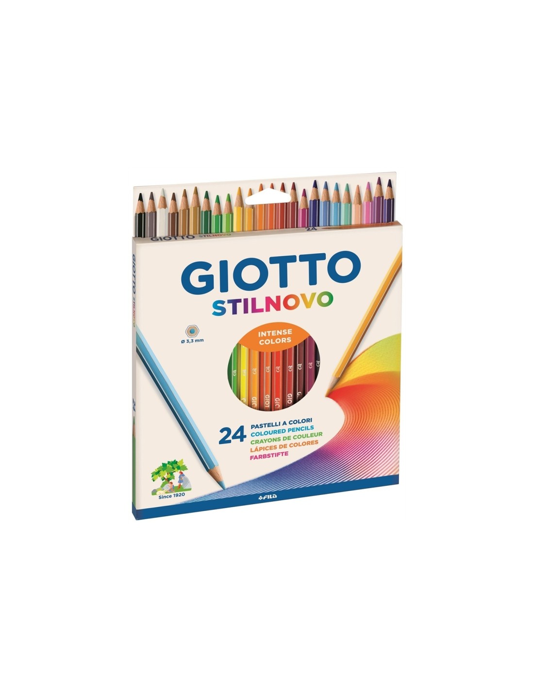 Giotto 8000825256608 lápiz de color Multicolor 24 pieza(s)