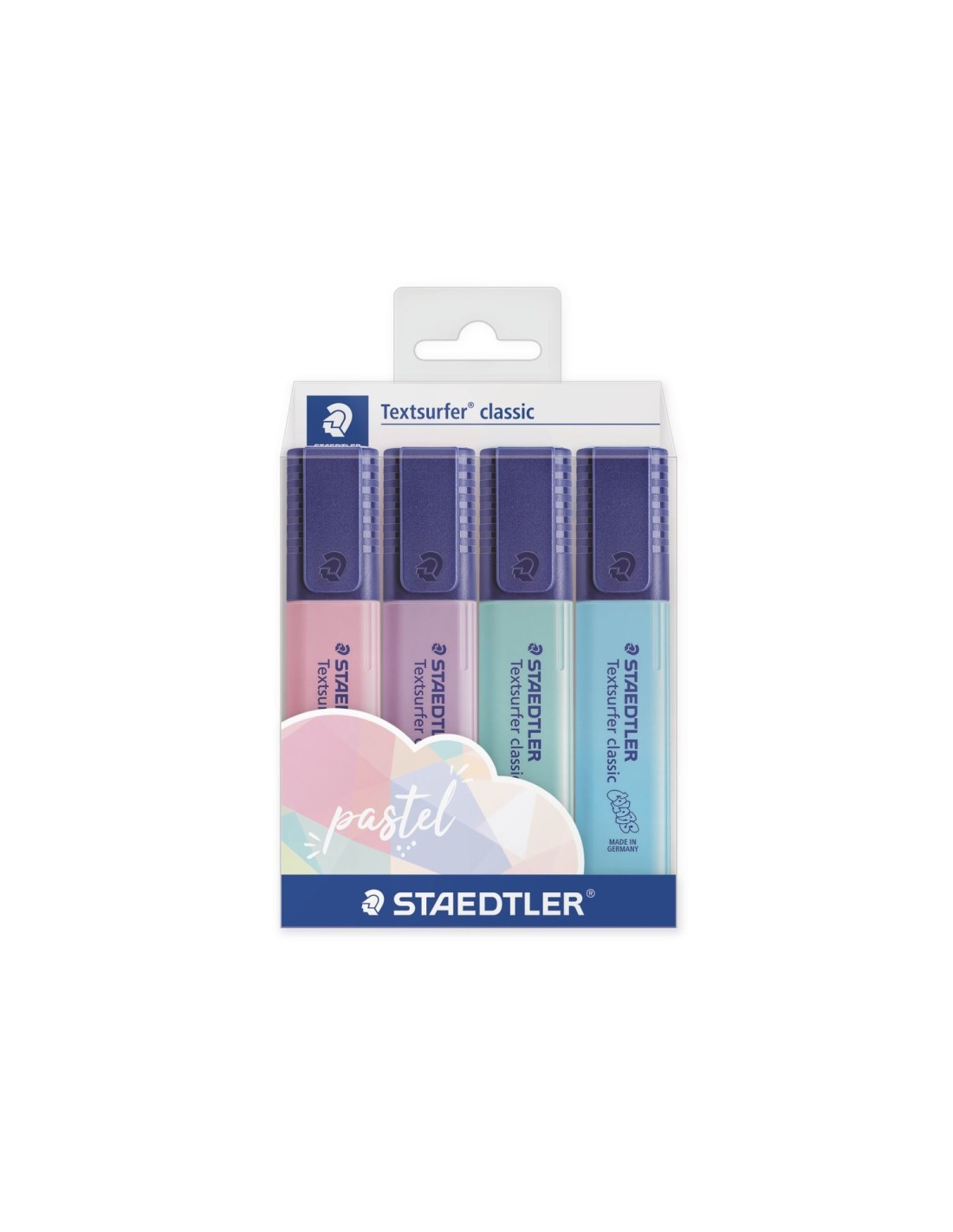 Staedtler 364 C marcador 4 pieza(s) Azul claro, Menta, Rosa, Violeta