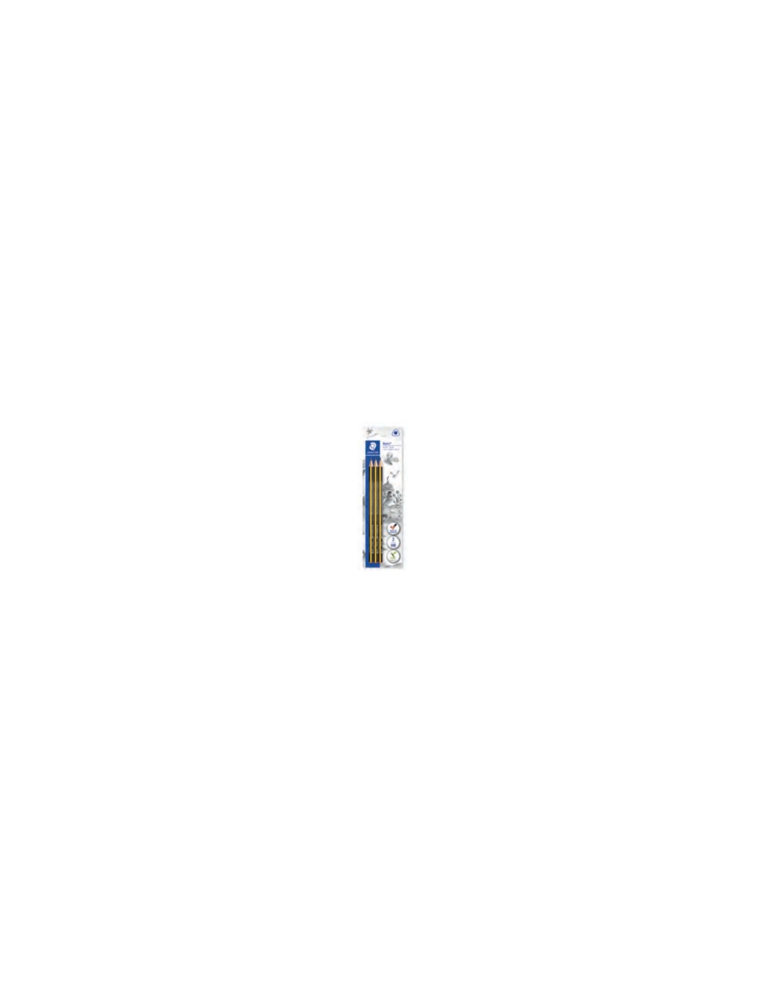 Staedtler 183-HBBK3 lápiz de grafito HB 3 pieza(s)