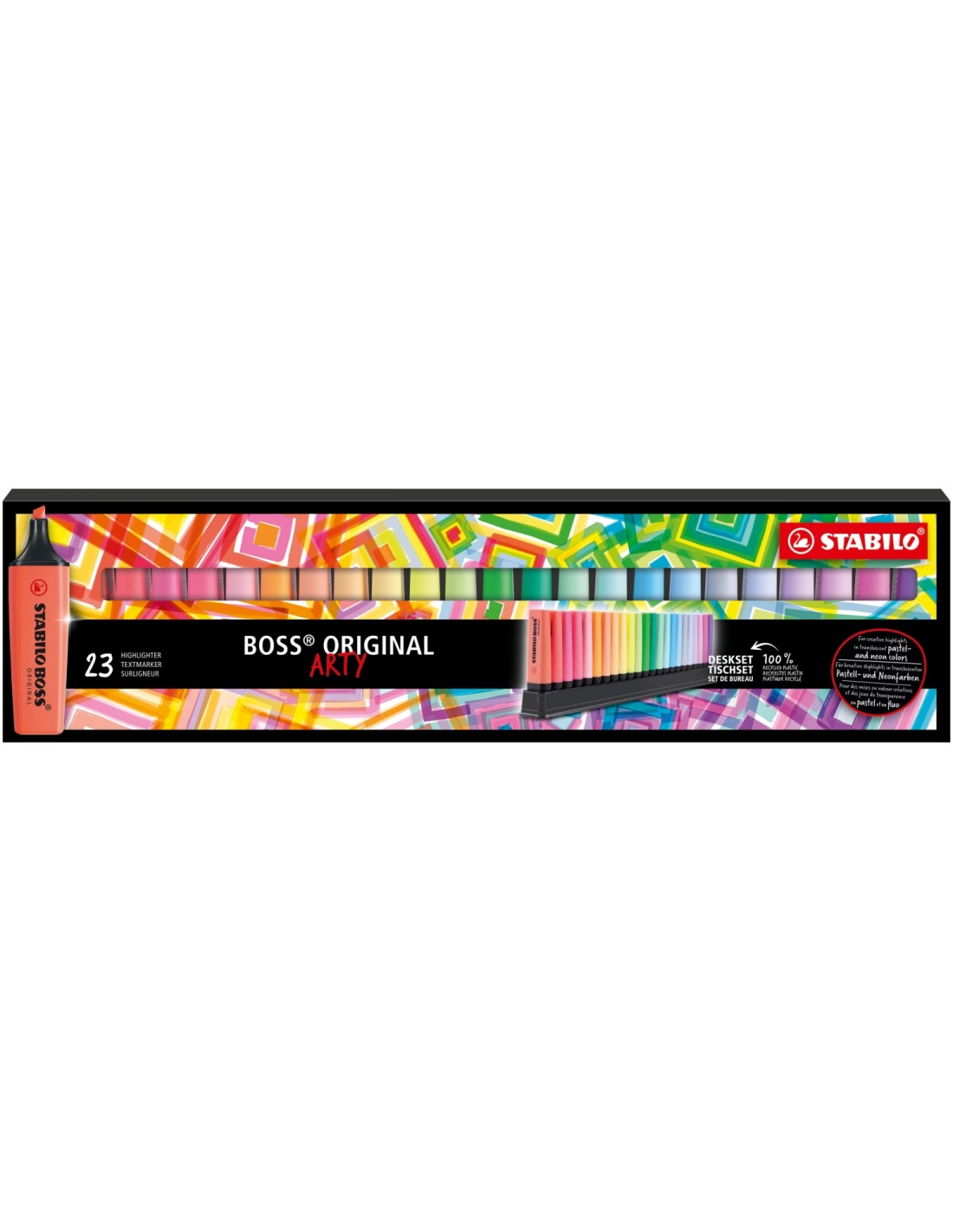 STABILO BOSS ORIGINAL marcador 23 pieza(s) Punta de cincel Multicolor