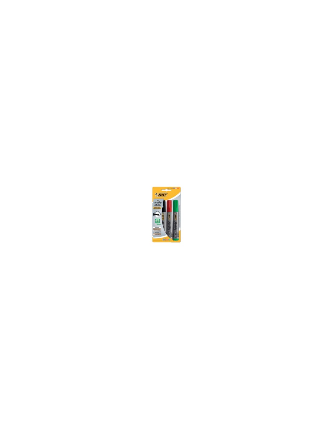 BIC Marking 2300 marcador 4 pieza(s) Punta de cincel Negro, Azul, Verde, Rojo