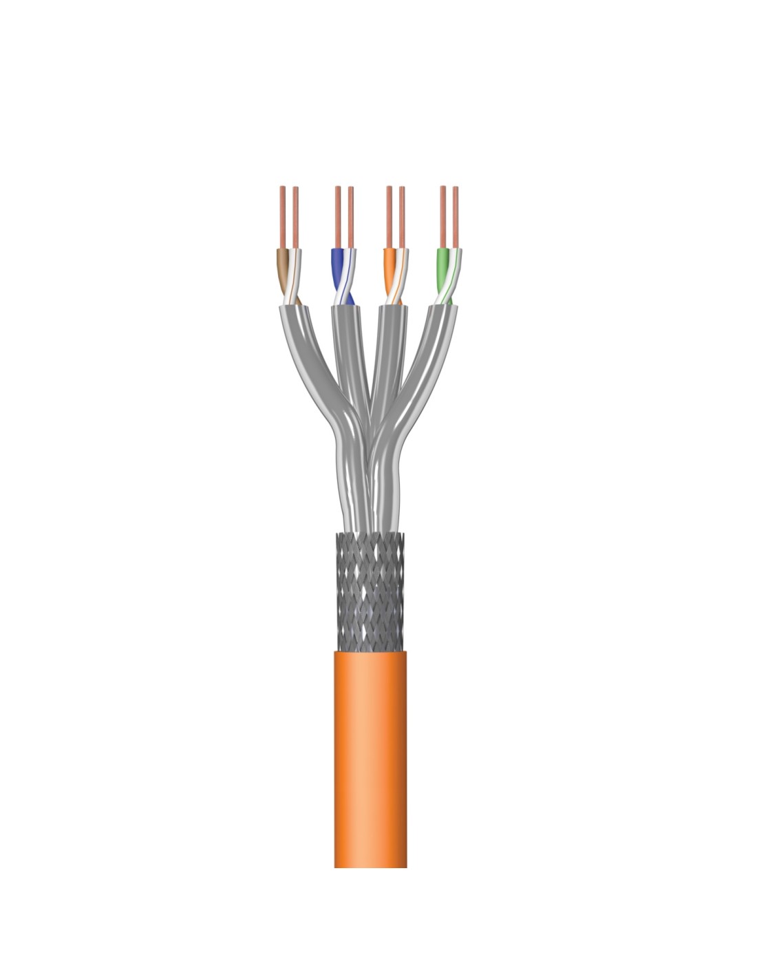 Ewent IM1227 cable de red Naranja 100 m Cat7 S/FTP (S-STP)