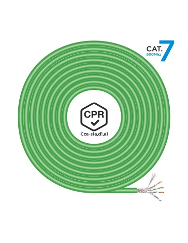 AISENS Cable de Red RJ45 LSZH CPR Cca CAT.7 600 MHZ S/FTP AWG23,