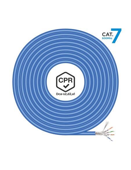 AISENS Cable de Red RJ45 LSZH CPR Dca CAT.7 600 MHZ S/FTP AWG23,
