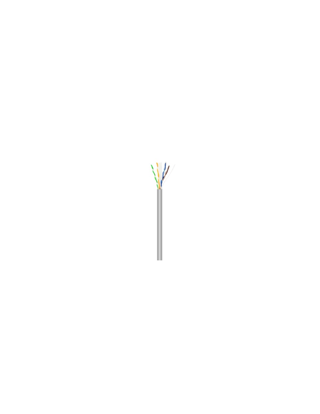 AISENS Cable de Red RJ45 Cat.6 UTP Rigido AWG23 CCA (aleacion), Gris, 100 m