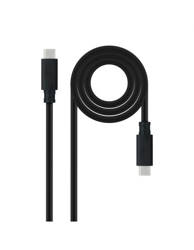 Nanocable Cable USB 3.1 Gen2 10Gbps 5A, 4K/60Hz, USB-C/M-USB-C/M,