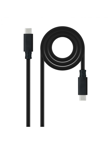 Nanocable Cable USB 3.1 Gen2 10Gbps 5A, 4K/60Hz, USB-C/M-USB-C/M,
