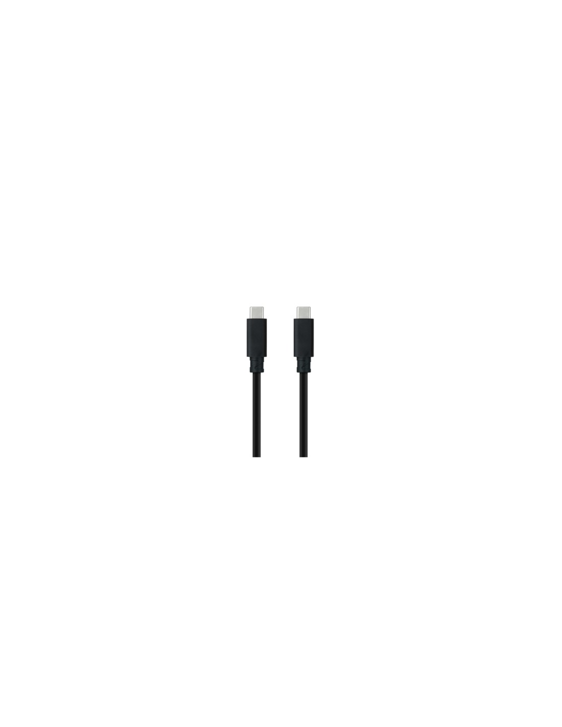 Nanocable Cable USB 3.1 Gen2 10Gbps 5A, 4K/60Hz, USB-C/M-USB-C/M, Negro, 0.5 m