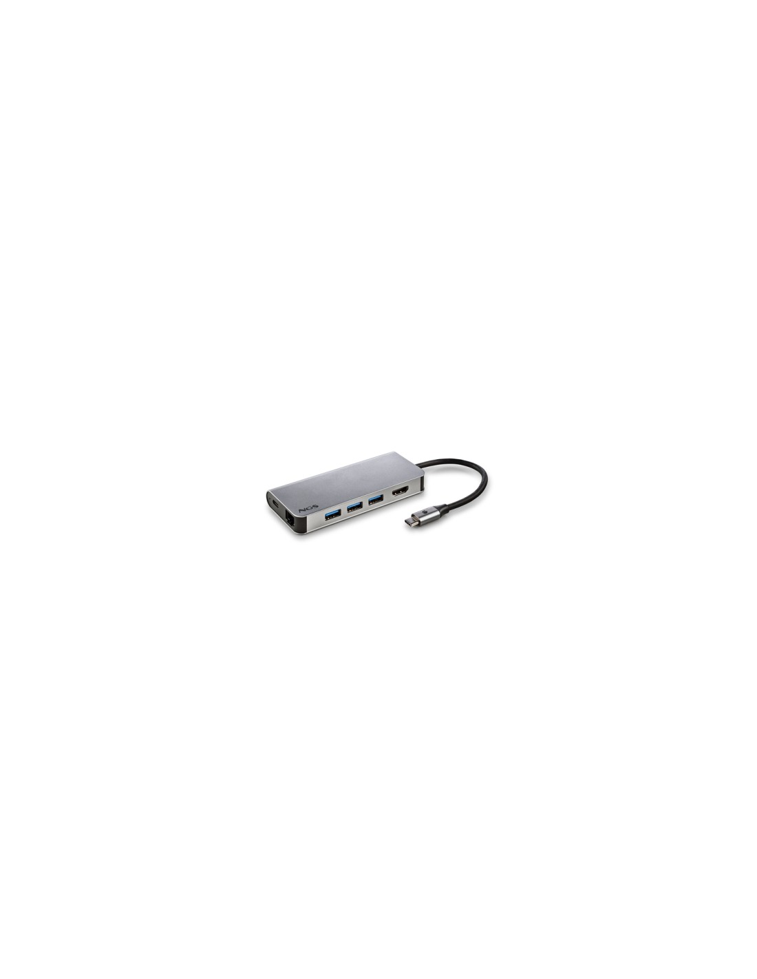 NGS WONDER DOCK 8 USB 2.0 Type-C 1024 Mbit/s Plata