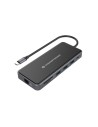 Conceptronic DONN15G base para portátil y replicador de puertos Alámbrico USB 3.2 Gen 1 (3.1 Gen 1) Type-C Gris