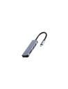 Gembird UHB-CM-CRU3P1U2P2-01 base para portátil y replicador de puertos Alámbrico USB 3.2 Gen 1 (3.1 Gen 1) Type-A Plata