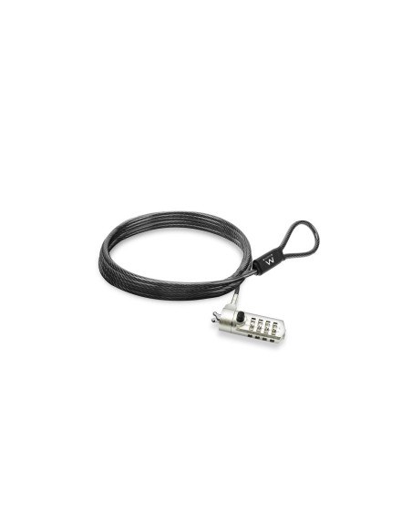 Ewent EW1243 cable antirrobo Negro, Zinc 1,5 m