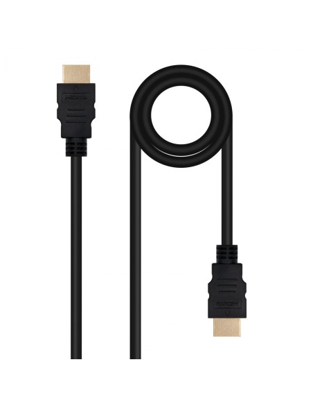 Nanocable Cable HDMI V2.0 4K@60Hz 18Gbps A/M-A/M, 0.5 m, Negro
