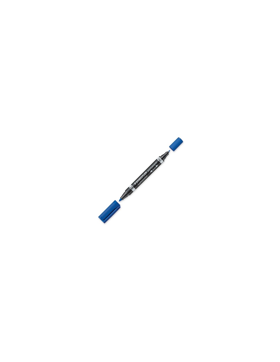 Staedtler Lumocolor Duo marcador permanente Punta redonda/fina Azul 1 pieza(s)