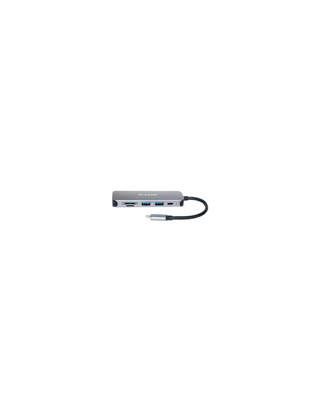 D-Link DUB-2325 hub de interfaz USB Tipo C 5000 Mbit/s Gris