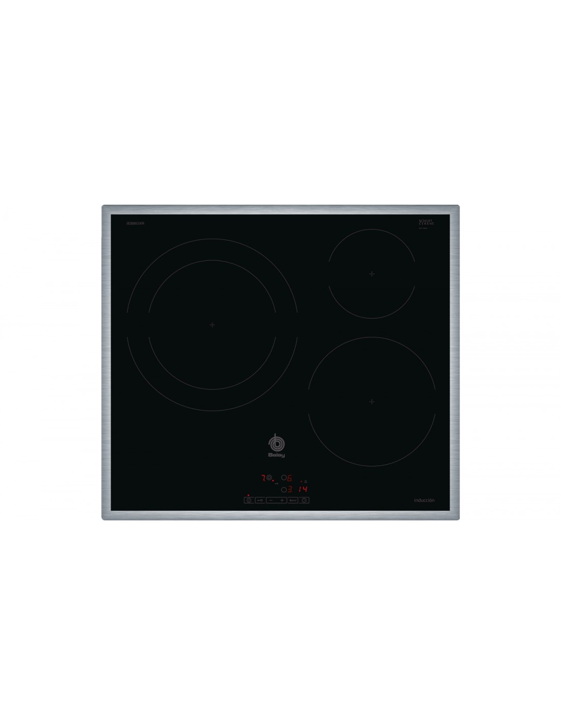 Balay 3EB865XR hobs Negro Integrado Con placa de inducción 3 zona(s)