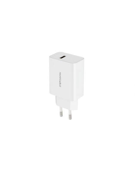 Nanocable Cargador USB, 5V/2.1A, Blanco
