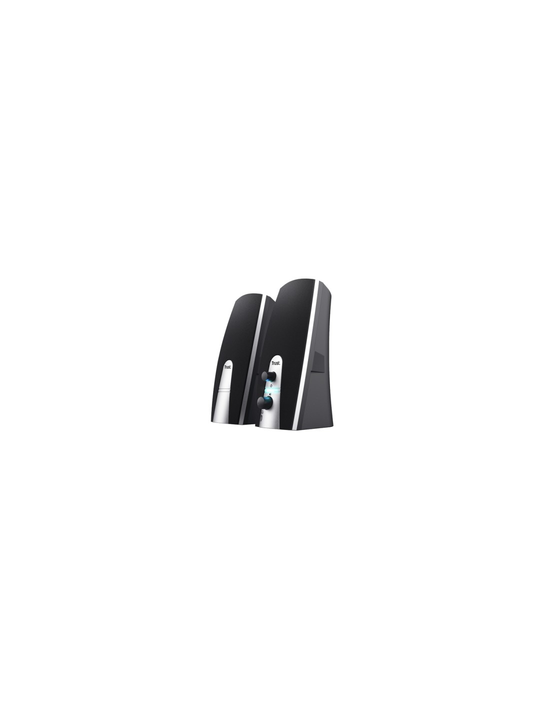 Trust 24660 conjunto de altavoces 5 W Negro, Metálico 2.0 canales