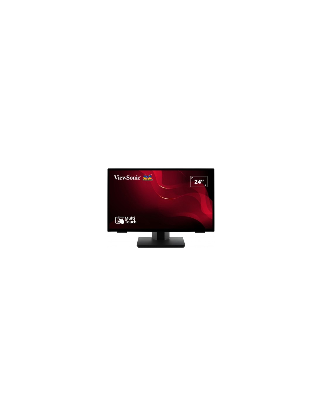 Viewsonic TD2465 pantalla de señalización Panel plano interactivo 61 cm (24") LED 250 cd / m² Full HD Negro Pantalla táctil