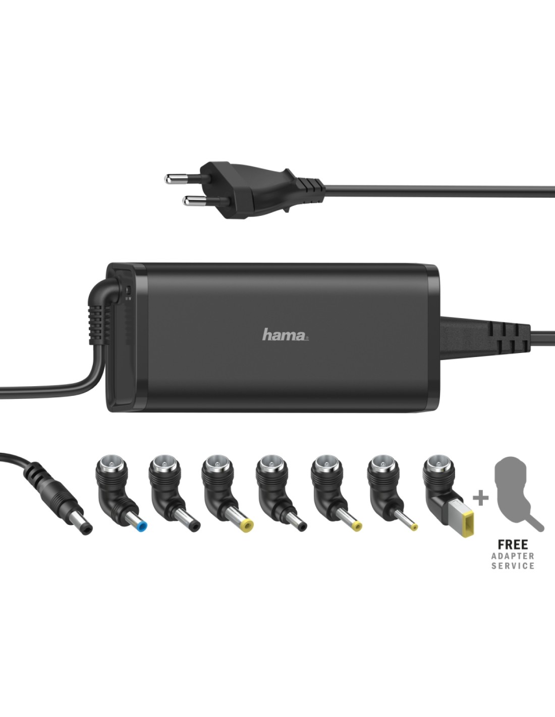 Hama Cargador para portátil con 8 adaptadores de 15-19V/90W
