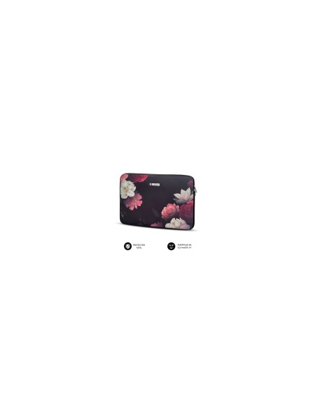 SUBBLIM Funda Ordenador Neopreno Trendy Sleeve Neo Flowers 13,3-14"