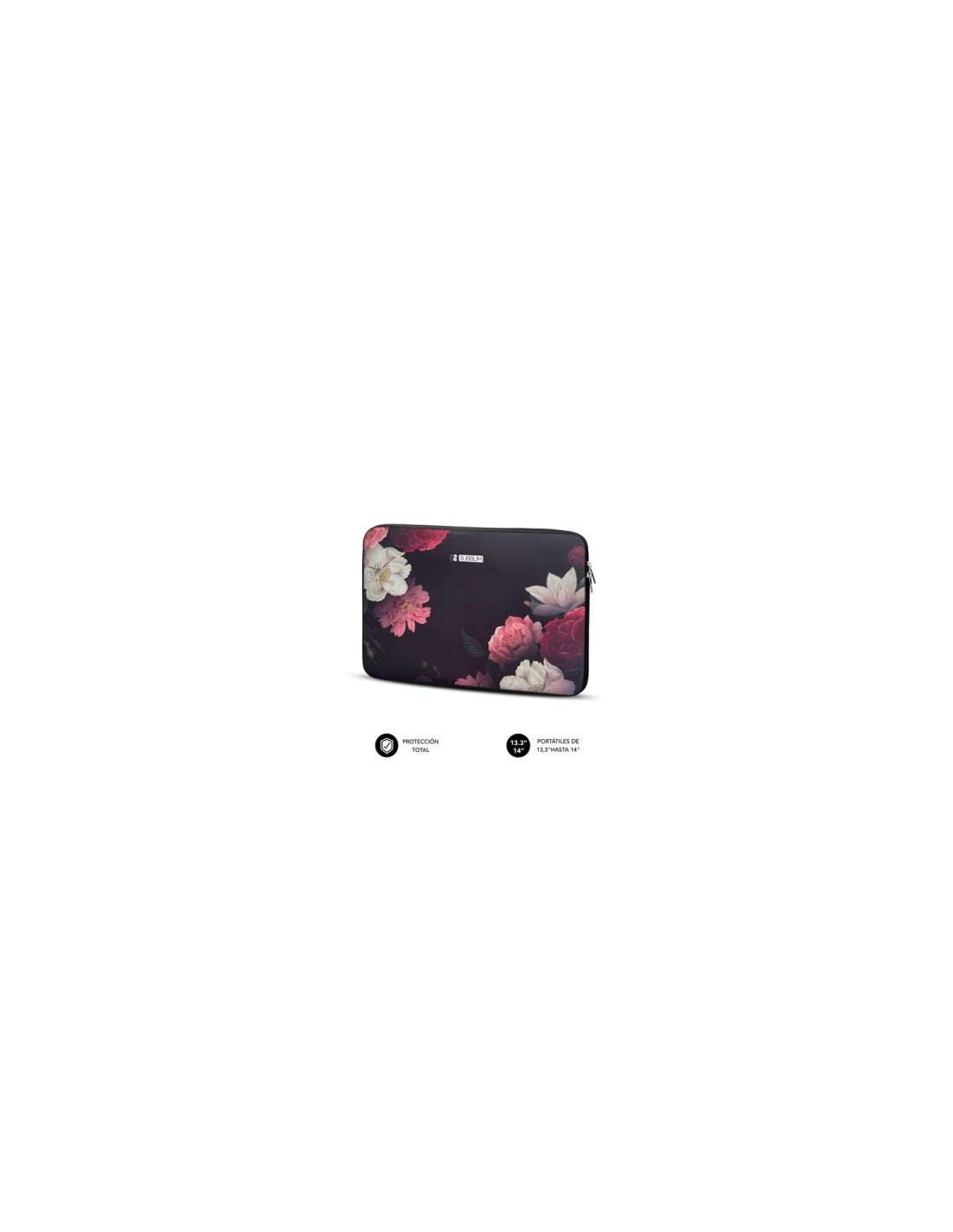SUBBLIM Funda Ordenador Neopreno Trendy Sleeve Neo Flowers 13,3-14"
