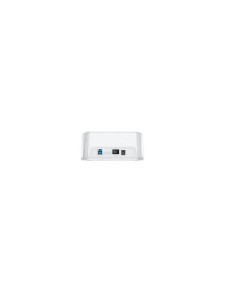 AISENS Estacion de Docking de Doble Bahia ASDS-D02W SATA 2.5/3.5 a USB 3.0/3.1 Gen1, Clone, Blanca