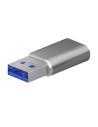 AISENS Mini Adaptador USB 3.2 Gen2 / USB 2.0 3A, Tipo USB-C/H-A/M, Gris