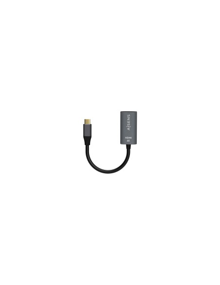 AISENS Conversor Aluminio USB-C a HDMI 4K@60Hz, USB-C/M-HDMI/H, Gris,