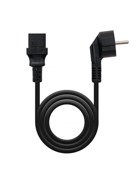 Nanocable Cable Alimentación CPU, CEE7/M-C13/H, Negro, 2 m