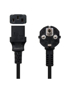 Nanocable Cable Alimentación CPU, CEE7/M-C13/H, Negro, 2 m 2