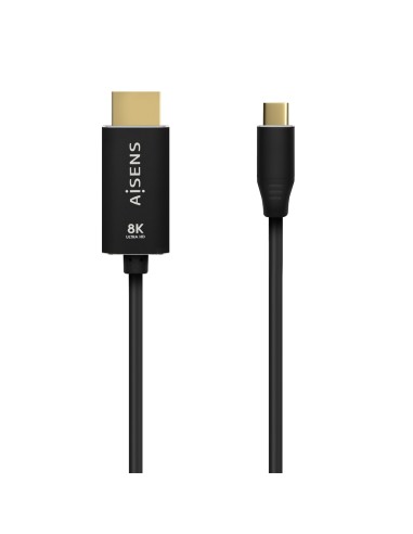 AISENS Cable Conversor Aluminio USB-C A HDMI 2.1 8k@60Hz,