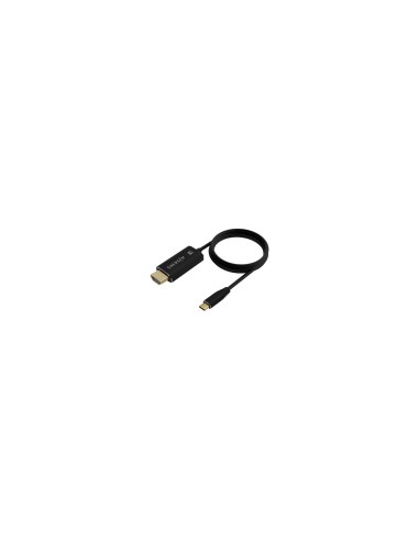 AISENS Cable Conversor Aluminio USB-C A HDMI 2.1 8k@60Hz, USB-C/M-HDMI/M, Negro, 2.0m
