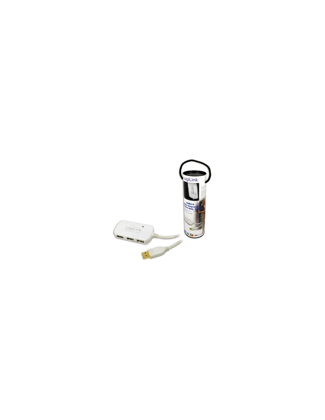LogiLink UA0108 hub de interfaz 480 Mbit/s Blanco