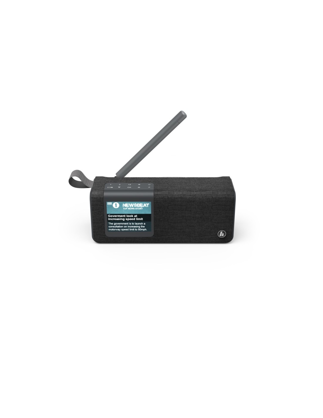 Hama DR200BT Portátil Digital Negro