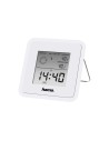 Hama | Termómetro e Higrómetro Digital con Reloj (Medidor de temperatura para interior, medidor de temperatura y humedad ambient