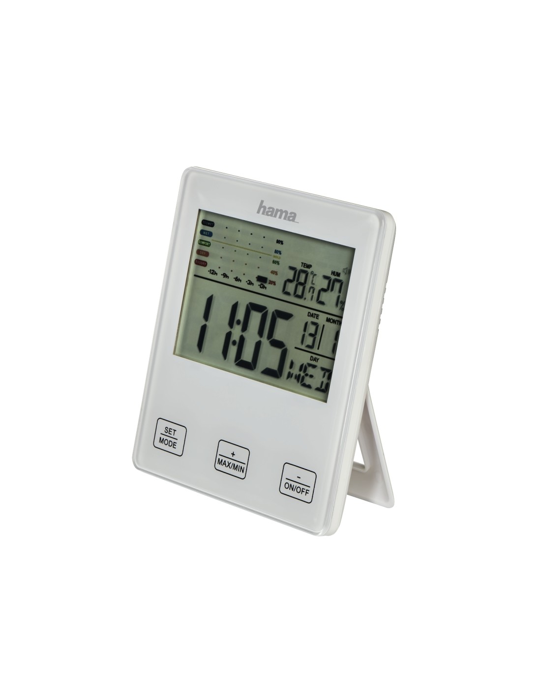 Hama TH-10 Blanco Digital BaterÍ­a