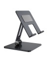 AISENS Soporte de Sobremesa Tamaño XXL Ajustable (2 Pivotes) para Movil / Tablet, Gris
