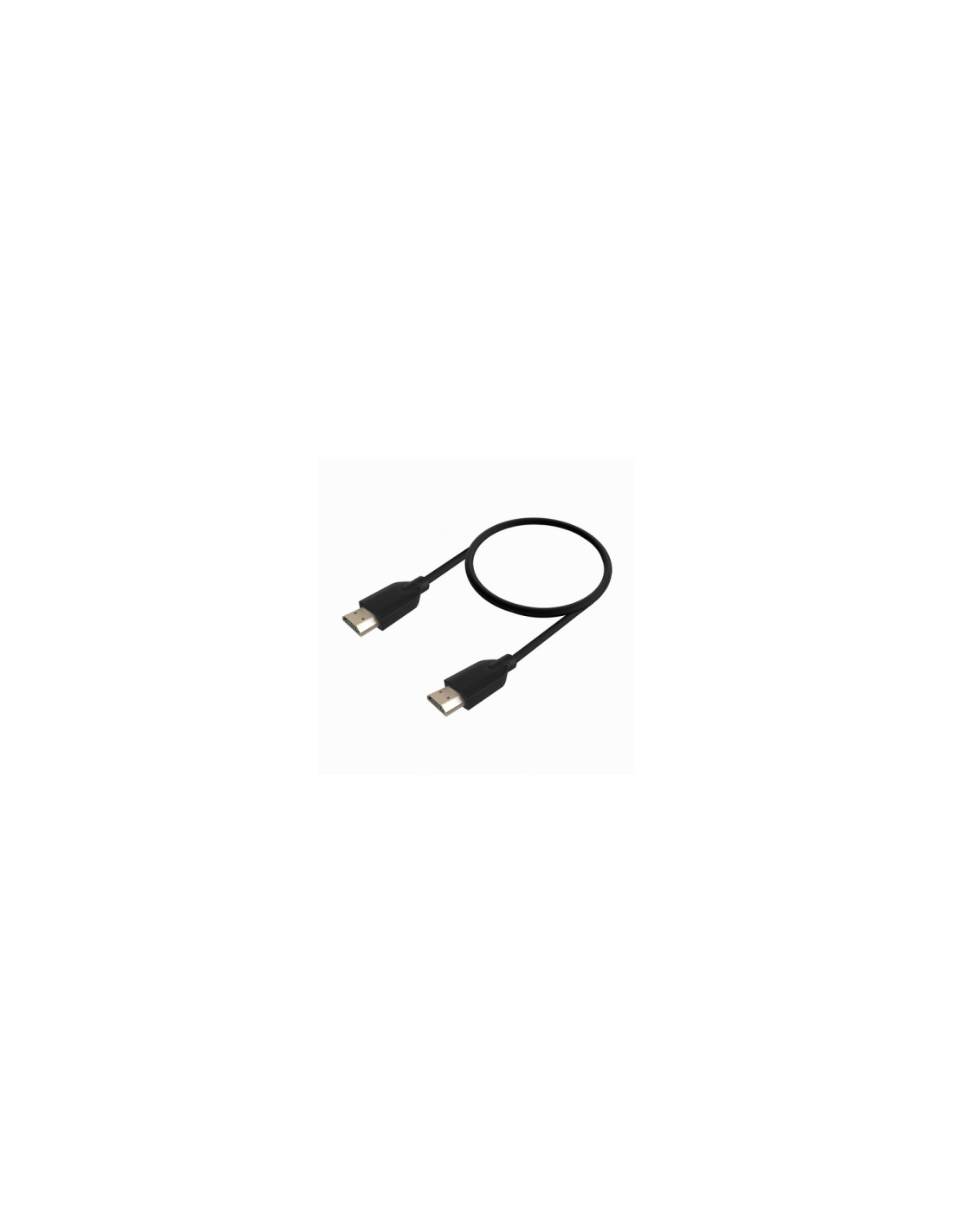 AISENS Cable HDMI V2.0 CCS Premium Alta Velocidad / Hec 4K@60Hz 18Gbps, A/M-A/M, Negro, 0.5m