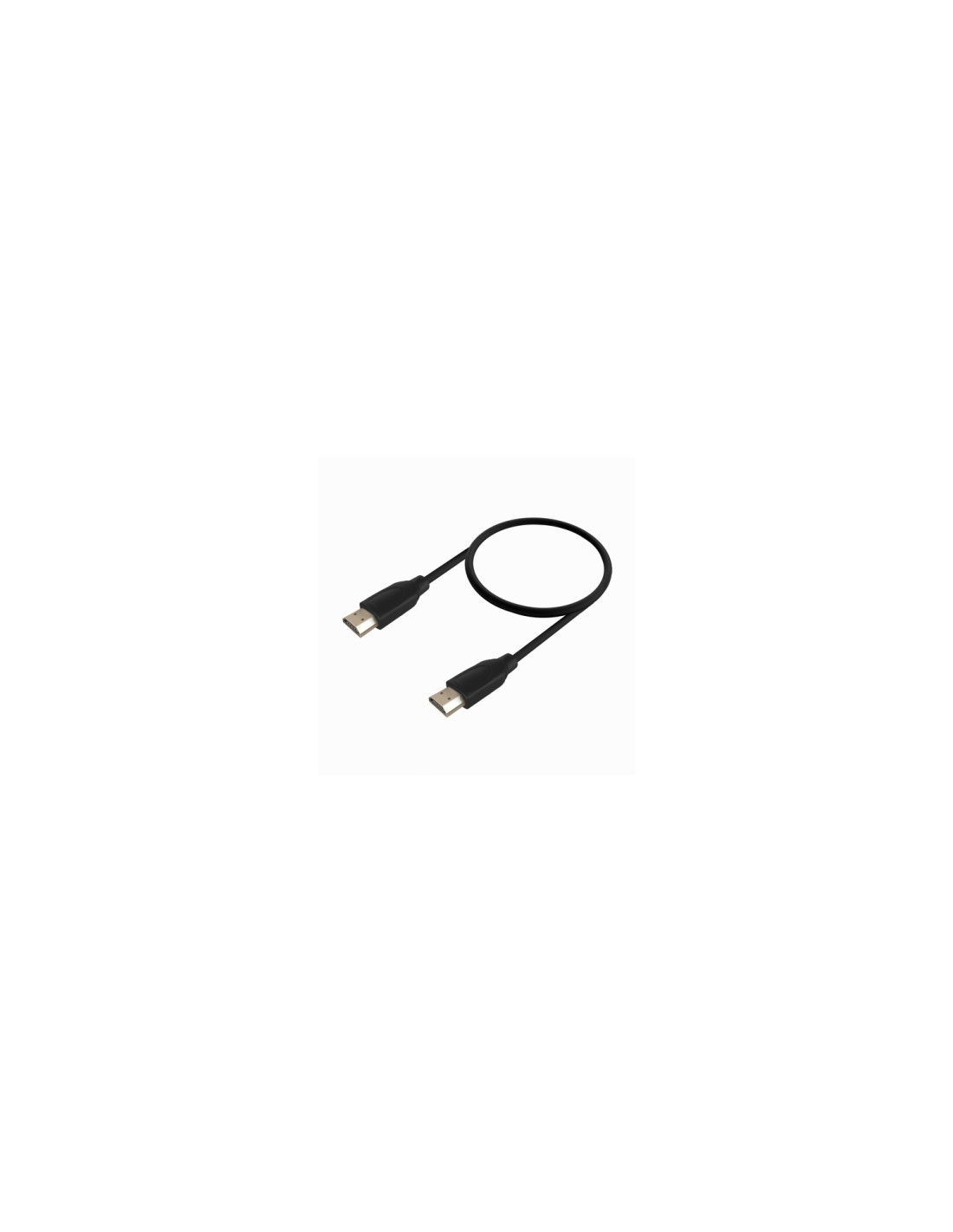 AISENS Cable HDMI V2.0 Premium Alta Velocidad / Hec 4K@60Hz 18Gbps, A/M-A/M, Negro, 0.5m