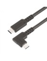 StarTech.com Cable de 2m USB-C Resistente Acodado a la Derecha - USB 3.2 Gen 1 (5 Gbps) - Cable de Transferencia USB Tipo C - DP