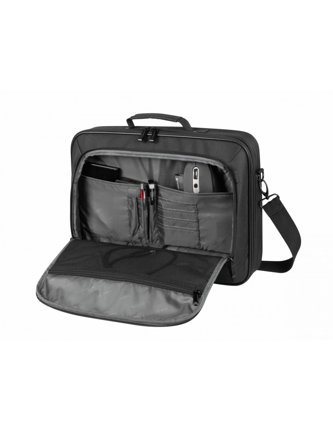 NATEC Boxer Lite maletines para portátil 39,6 cm (15.6") MaletÍ­n Negro