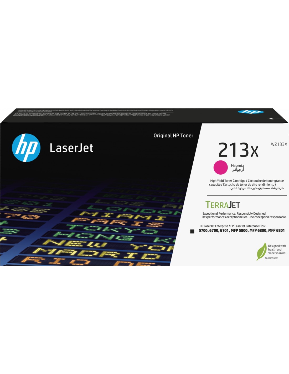 HP Cartucho de tóner Original LaserJet 213X de alto rendimiento magenta